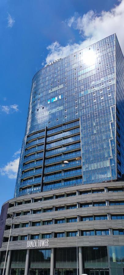 Aleda Tower, 14 Floor, Balkon Apartment Szczecin Bagian luar foto