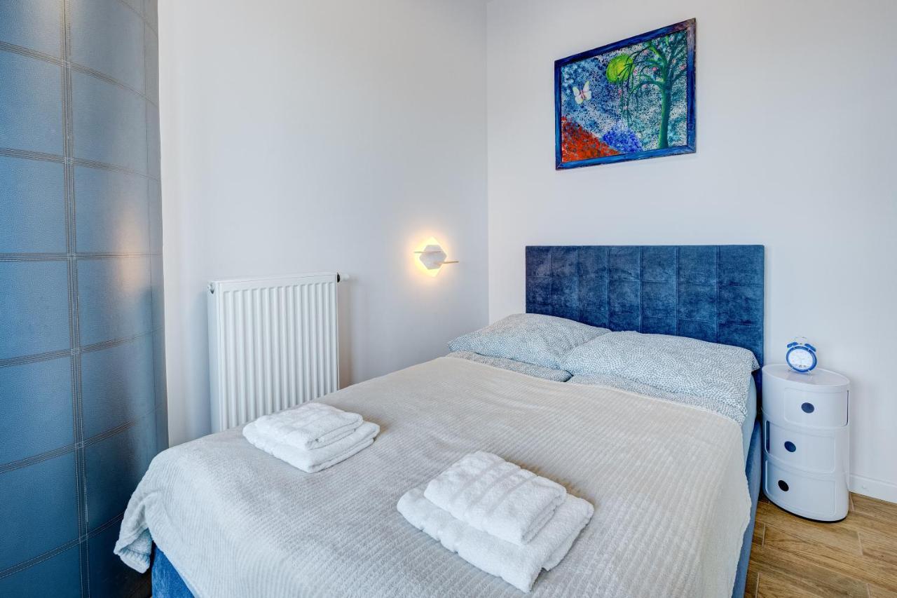 Aleda Tower, 14 Floor, Balkon Apartment Szczecin Bagian luar foto
