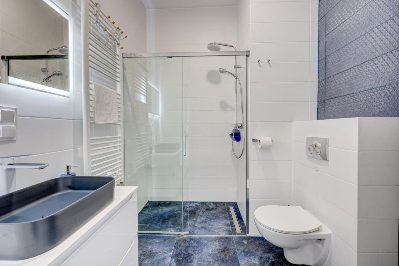 Aleda Tower, 14 Floor, Balkon Apartment Szczecin Bagian luar foto